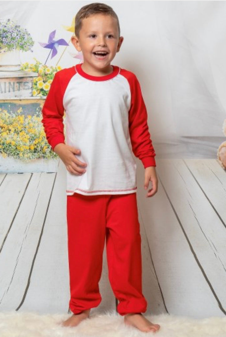 Kids pyjamas - Red / White