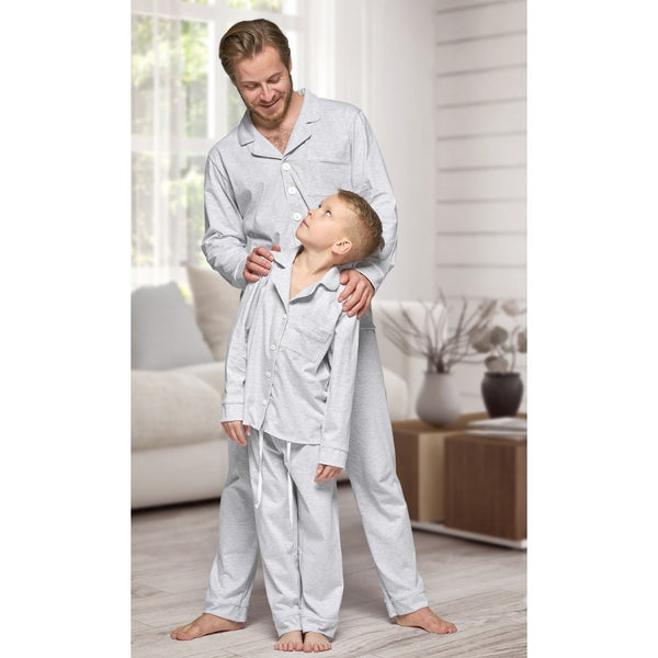 Kids Grey Cotton Pyjamas