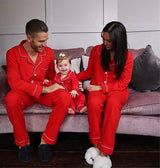 Women's Red Cotton Pyjamas